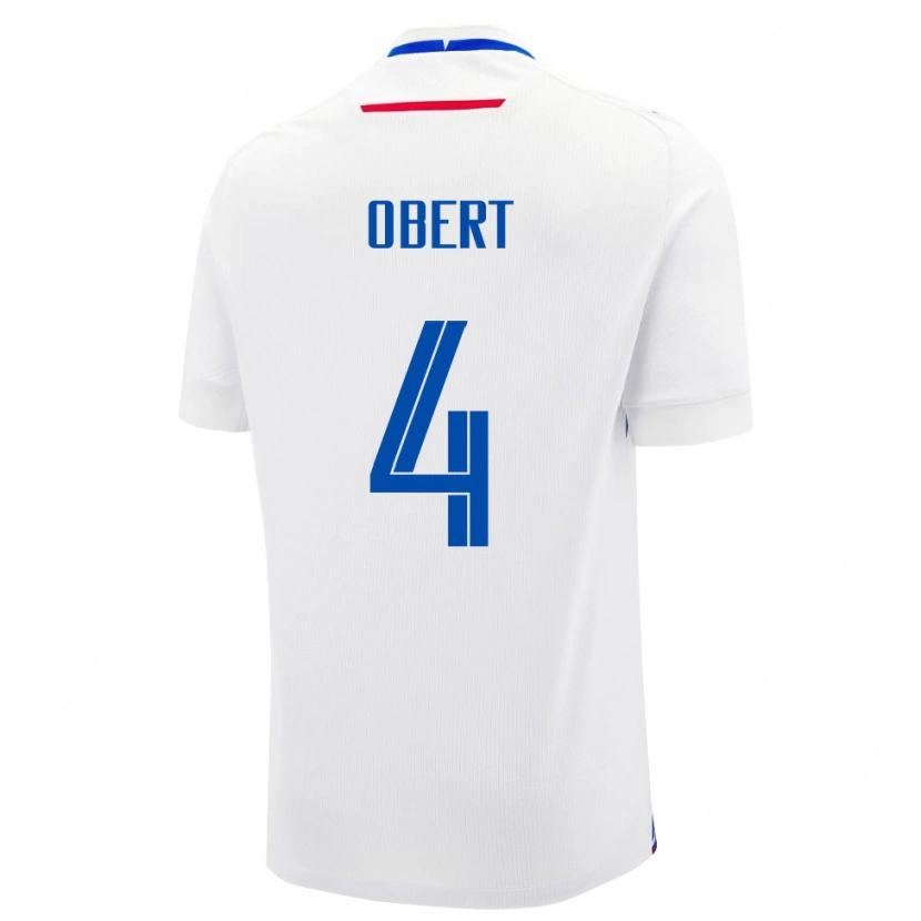 Danxen Kid Slovakia Adam Obert #4 White Away Jersey 24-26 T-Shirt