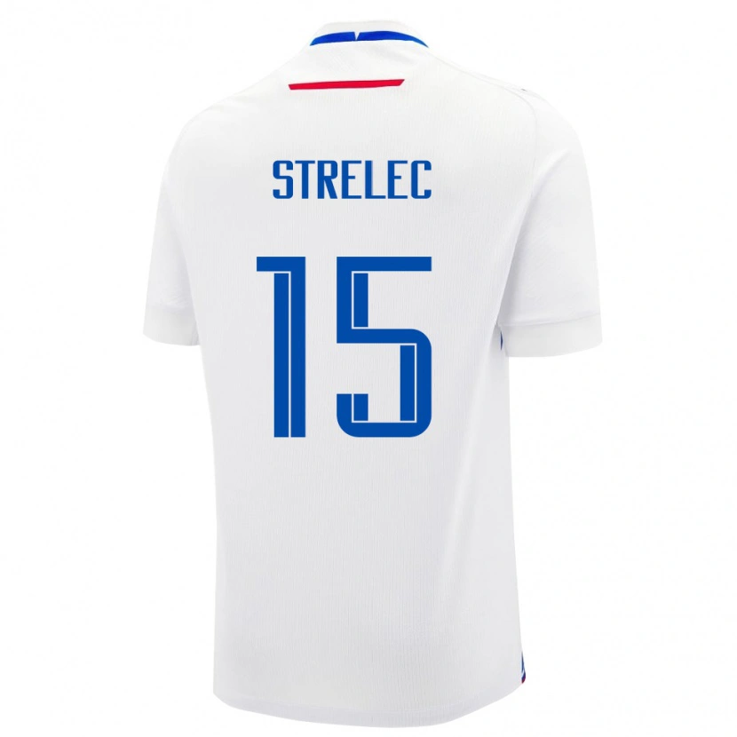 Danxen Kid Slovakia David Strelec #15 White Away Jersey 24-26 T-Shirt