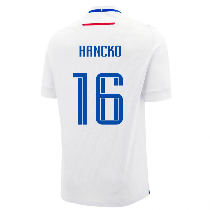 Danxen Kid Slovakia Dávid Hancko #16 White Away Jersey 24-26 T-Shirt