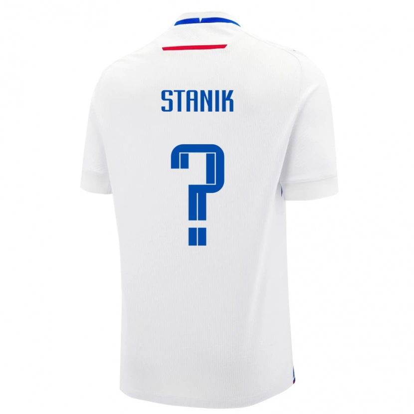 Danxen Kid Slovakia Teodor Stanik #0 White Away Jersey 24-26 T-Shirt