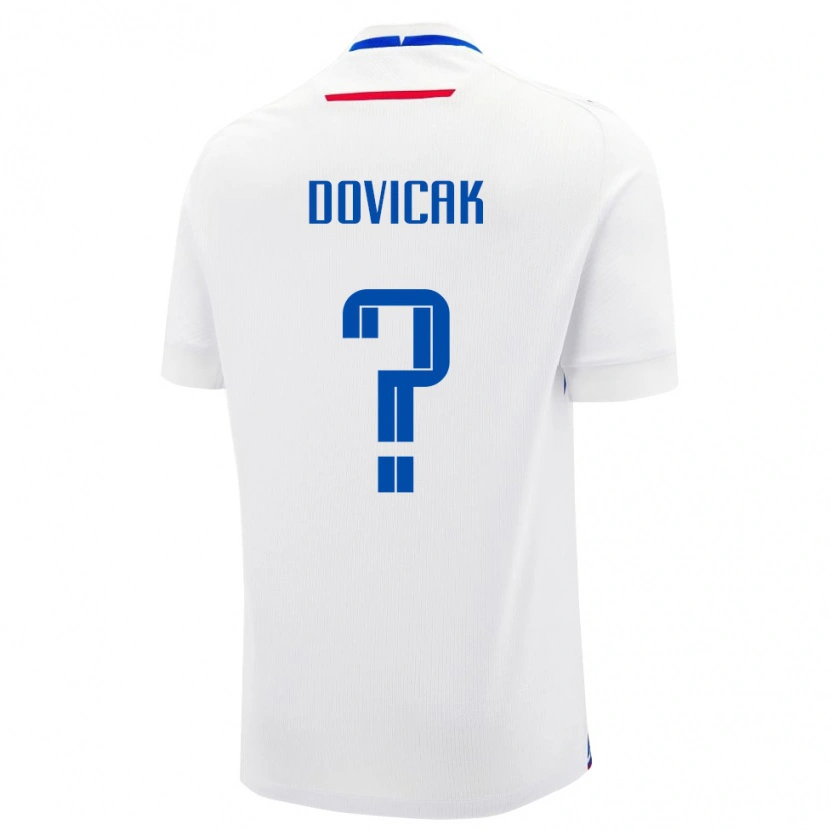 Danxen Kid Slovakia Alex Dovicak #0 White Away Jersey 24-26 T-Shirt