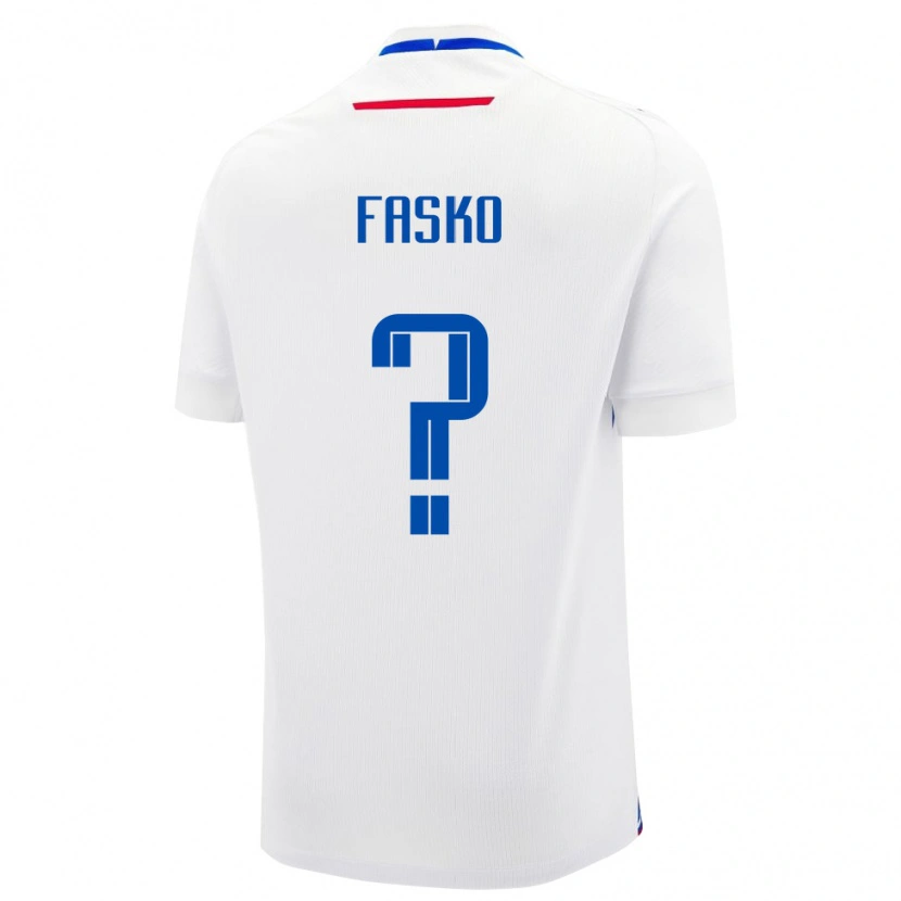 Danxen Kid Slovakia Simon Fasko #0 White Away Jersey 24-26 T-Shirt