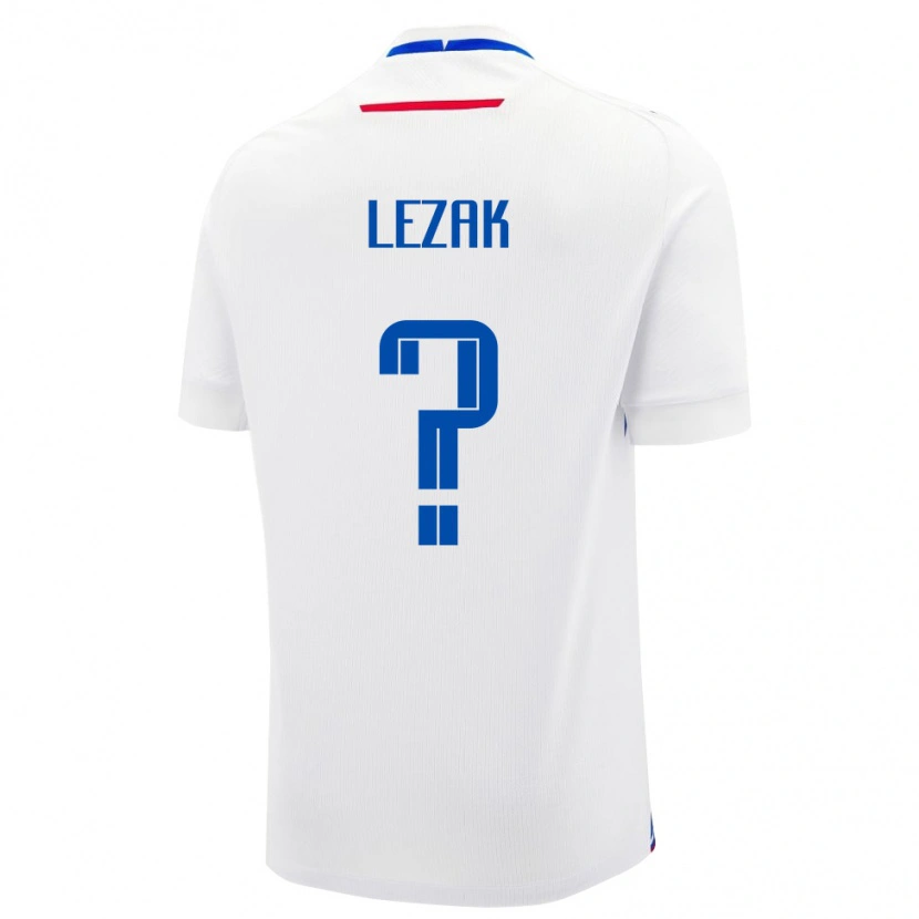 Danxen Kid Slovakia Jakub Lezak #0 White Away Jersey 24-26 T-Shirt