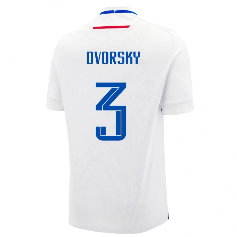 Danxen Kid Slovakia Lukas Dvorsky #3 White Away Jersey 24-26 T-Shirt