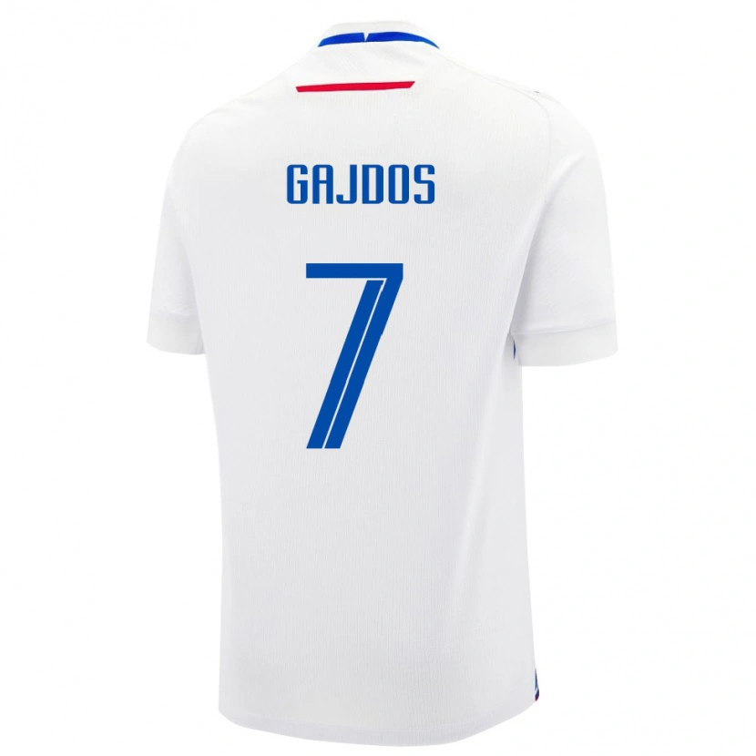 Danxen Kid Slovakia Artur Gajdos #7 White Away Jersey 24-26 T-Shirt