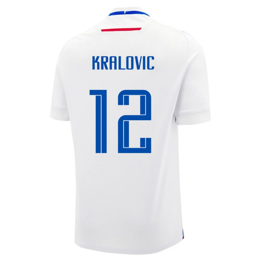 Danxen Kid Slovakia Adam Kralovic #12 White Away Jersey 24-26 T-Shirt