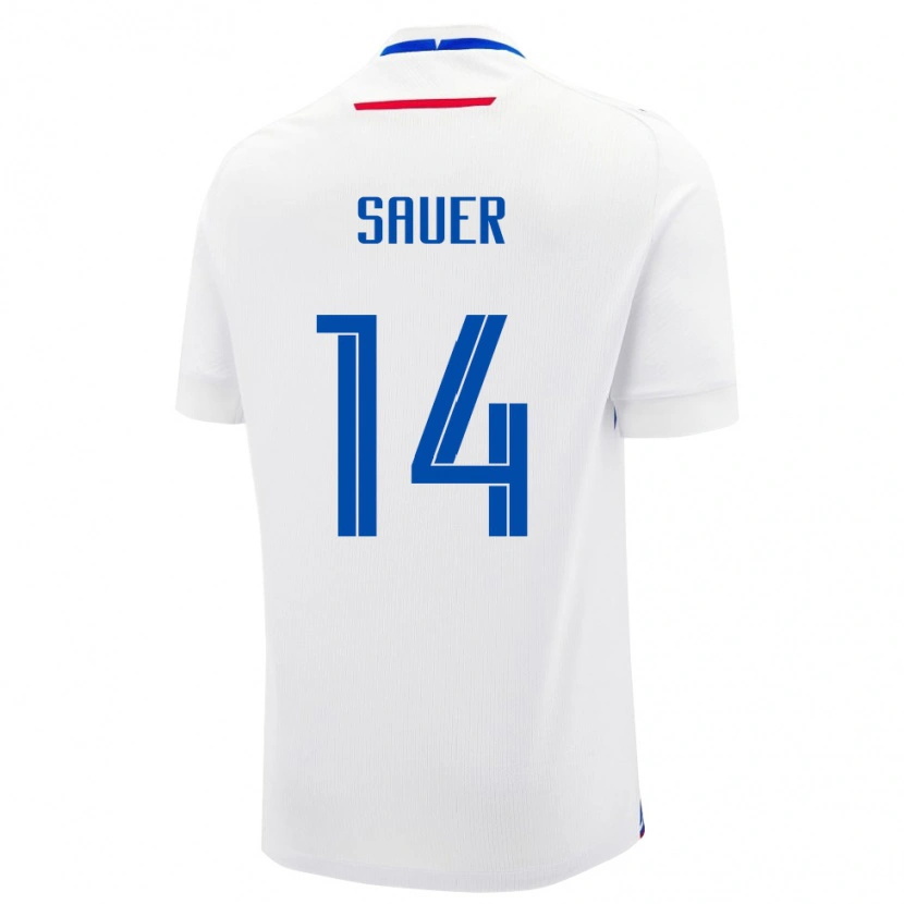 Danxen Kid Slovakia Mario Sauer #14 White Away Jersey 24-26 T-Shirt