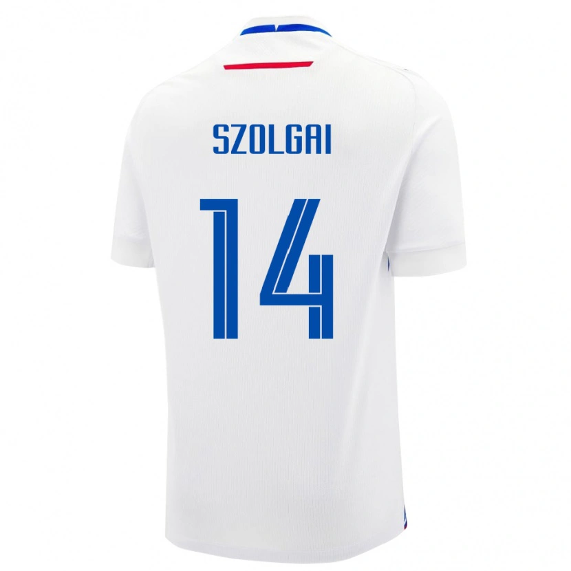 Danxen Kid Slovakia Mate Szolgai #14 White Away Jersey 24-26 T-Shirt