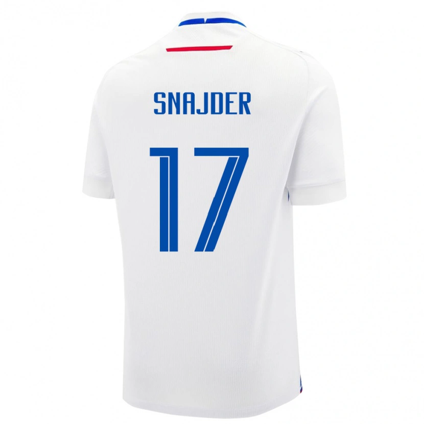 Danxen Kid Slovakia Dominik Snajder #17 White Away Jersey 24-26 T-Shirt