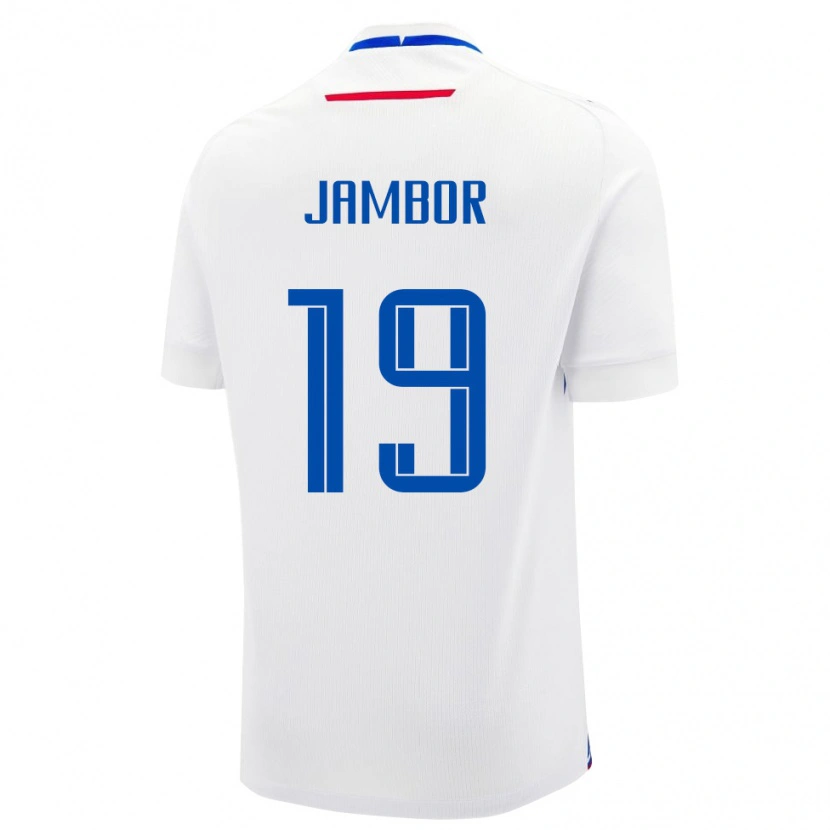 Danxen Kid Slovakia Timotej Jambor #19 White Away Jersey 24-26 T-Shirt