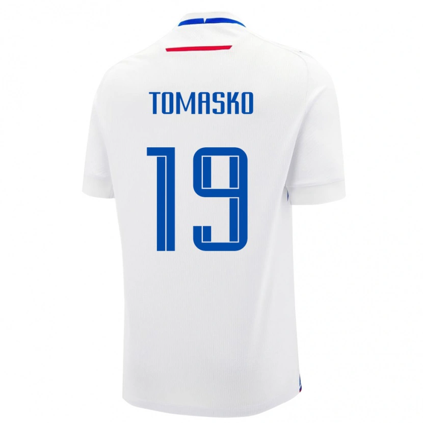 Danxen Kid Slovakia Matus Tomasko #19 White Away Jersey 24-26 T-Shirt