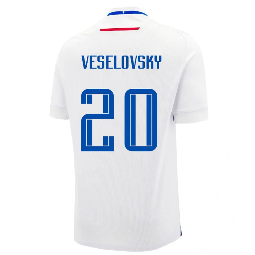 Danxen Kid Slovakia Dominik Veselovsky #20 White Away Jersey 24-26 T-Shirt