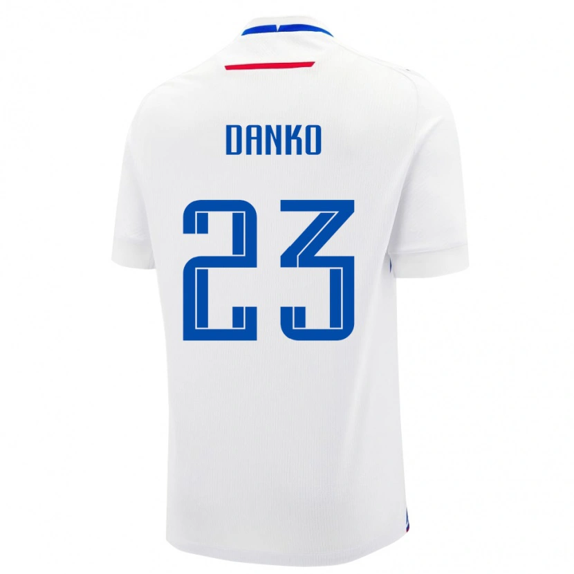 Danxen Kid Slovakia Adam Danko #23 White Away Jersey 24-26 T-Shirt