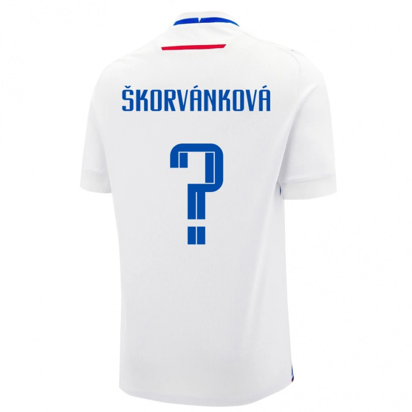 Danxen Kid Slovakia Dominika Škorvánková #0 White Away Jersey 24-26 T-Shirt