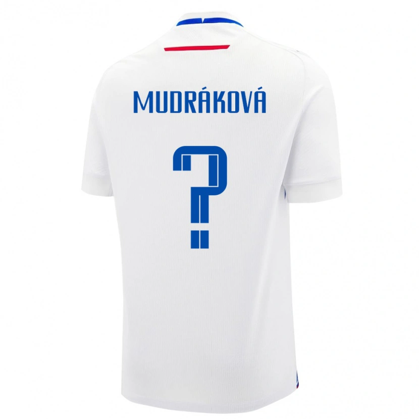 Danxen Kid Slovakia Patrícia Mudráková #0 White Away Jersey 24-26 T-Shirt