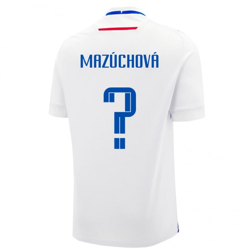 Danxen Kid Slovakia Lenka Mazúchová #0 White Away Jersey 24-26 T-Shirt