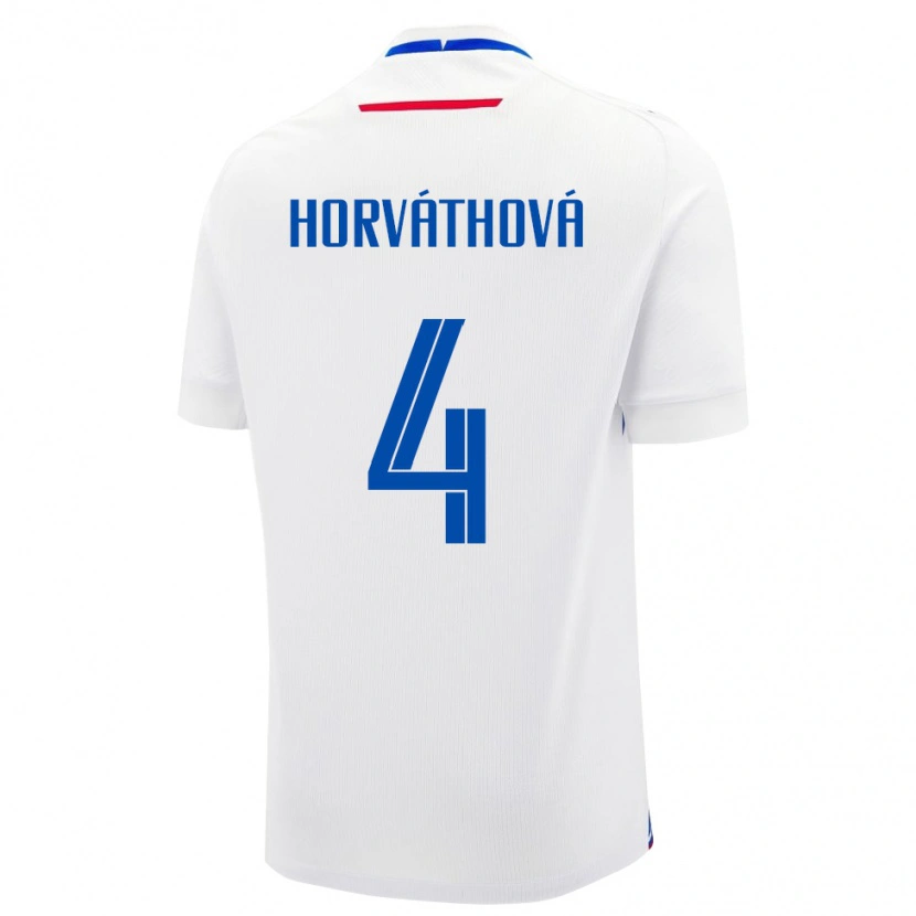 Danxen Kid Slovakia Andrea Horváthová #4 White Away Jersey 24-26 T-Shirt