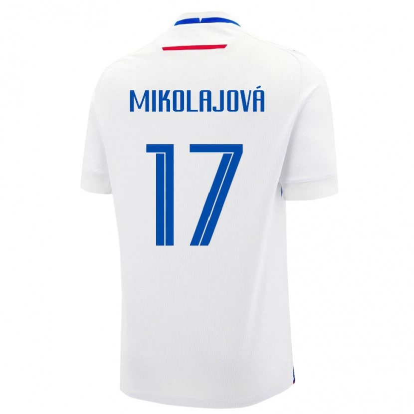 Danxen Kid Slovakia Mária Mikolajová #17 White Away Jersey 24-26 T-Shirt