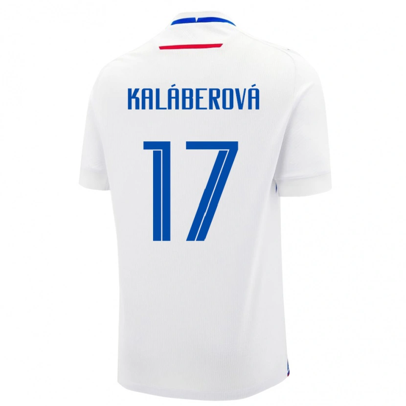 Danxen Kid Slovakia Victoria Kaláberová #17 White Away Jersey 24-26 T-Shirt