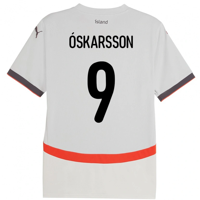 Danxen Kid Iceland Orri Óskarsson #9 White Away Jersey 24-26 T-Shirt