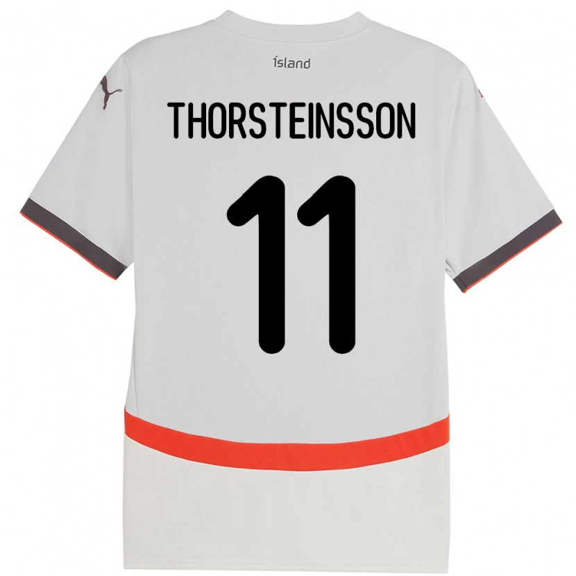 Danxen Kid Iceland Jón Dagur Thorsteinsson #11 White Away Jersey 24-26 T-Shirt