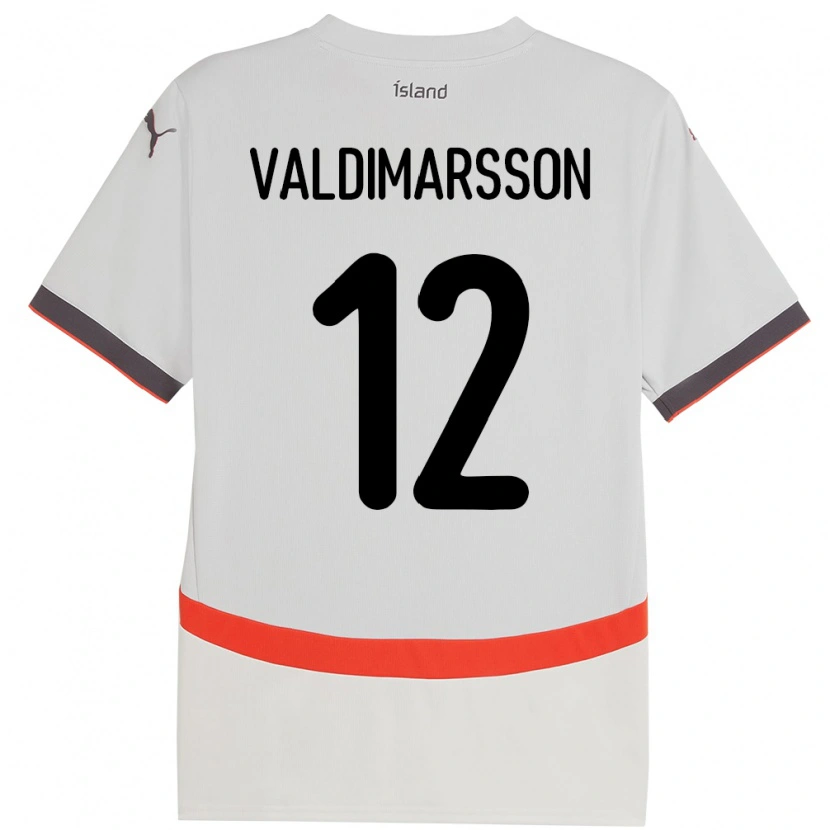 Danxen Kid Iceland Hákon Rafn Valdimarsson #12 White Away Jersey 24-26 T-Shirt