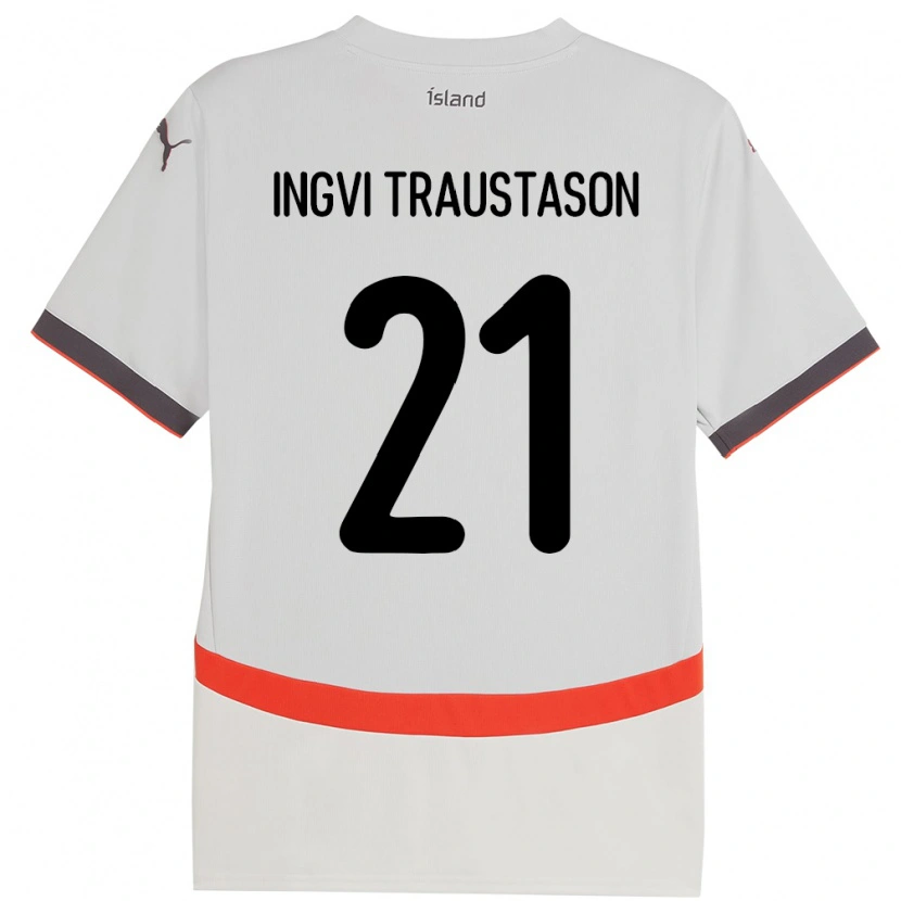 Danxen Kid Iceland Arnór Ingvi Traustason #21 White Away Jersey 24-26 T-Shirt