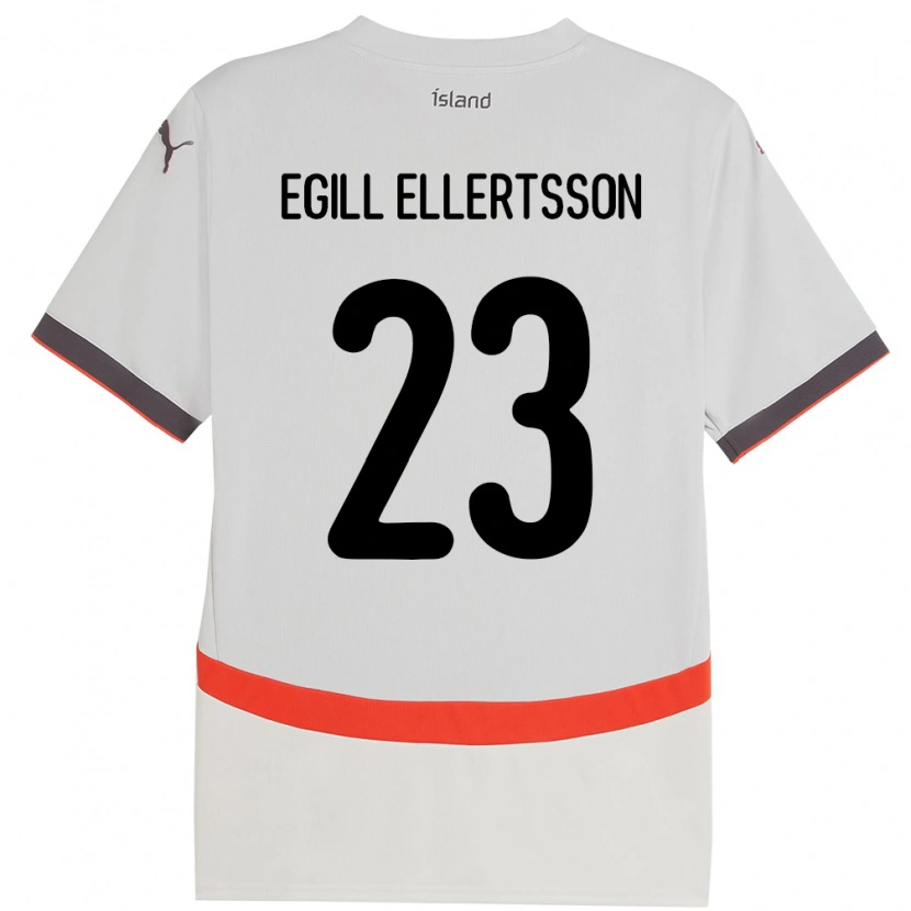 Danxen Kid Iceland Mikael Egill Ellertsson #23 White Away Jersey 24-26 T-Shirt