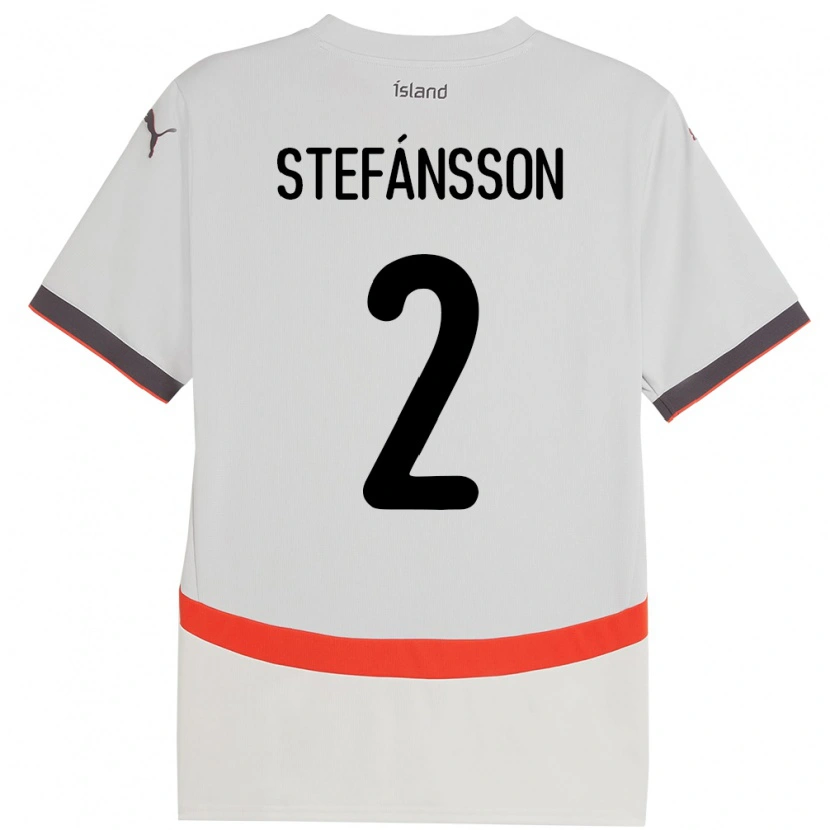 Danxen Kid Iceland Stefán Gísli Stefánsson #2 White Away Jersey 24-26 T-Shirt