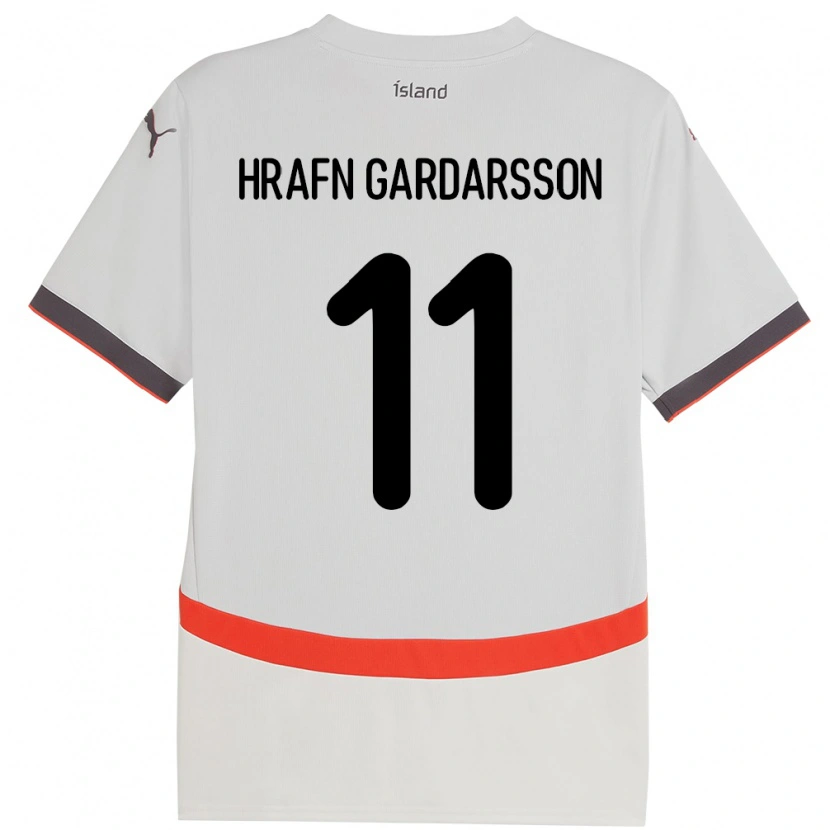 Danxen Kid Iceland Bjarki Hrafn Gardarsson #11 White Away Jersey 24-26 T-Shirt