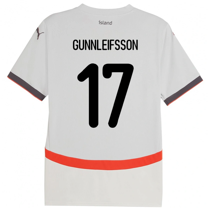 Danxen Kid Iceland Gunnleifur Orri Gunnleifsson #17 White Away Jersey 24-26 T-Shirt