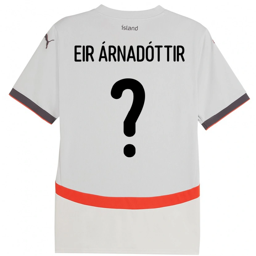 Danxen Kid Iceland Ásta Eir Árnadóttir #0 White Away Jersey 24-26 T-Shirt