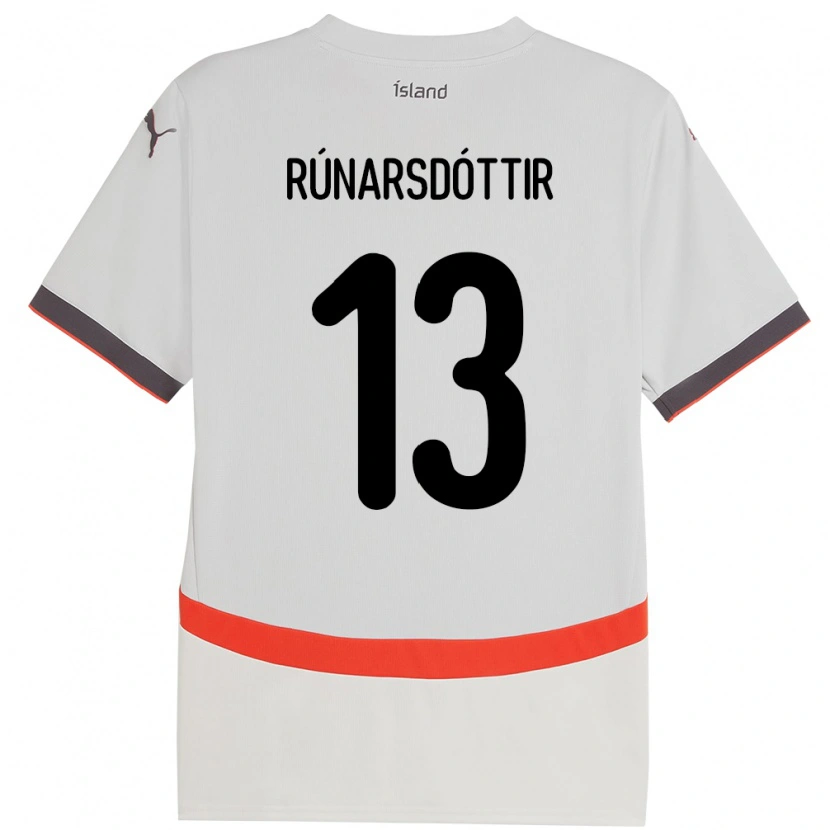 Danxen Kid Iceland Cecilía Rán Rúnarsdóttir #13 White Away Jersey 24-26 T-Shirt