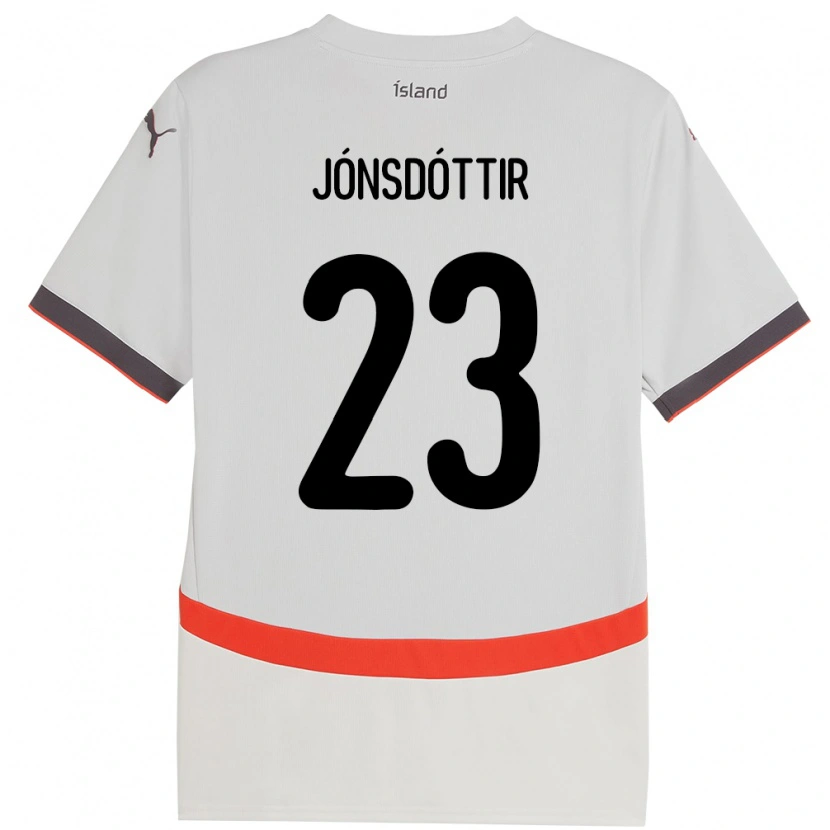 Danxen Kid Iceland Sveindís Jane Jónsdóttir #23 White Away Jersey 24-26 T-Shirt