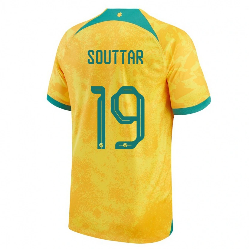 Danxen Men Australia Harry Souttar #19 Golden Home Jersey 24-26 T-Shirt