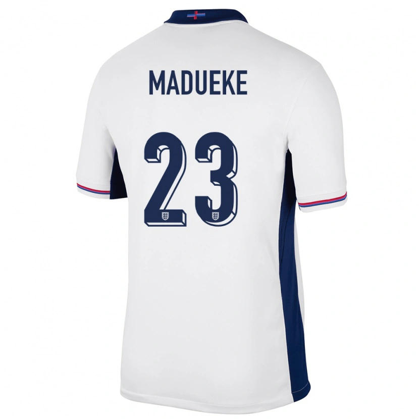 Danxen Men England Noni Madueke #23 White Home Jersey 24-26 T-Shirt