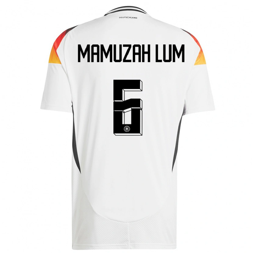 Danxen Men Germany Boris Mamuzah Lum #6 White Home Jersey 24-26 T-Shirt