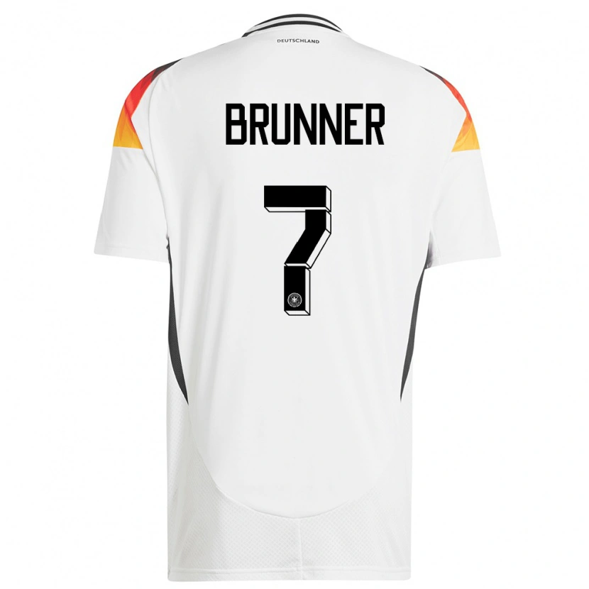 Danxen Men Germany Paris Brunner #7 White Home Jersey 24-26 T-Shirt