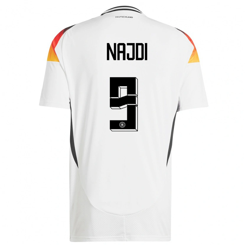 Danxen Men Germany Ahmad Najdi #9 White Home Jersey 24-26 T-Shirt