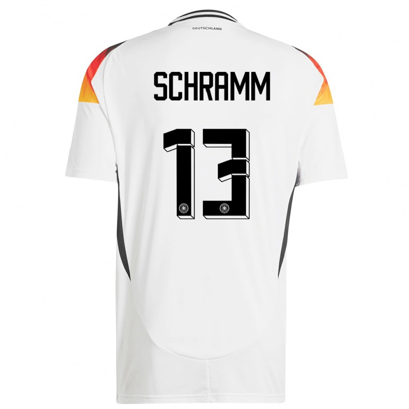 Danxen Men Germany Collin Schramm #13 White Home Jersey 24-26 T-Shirt