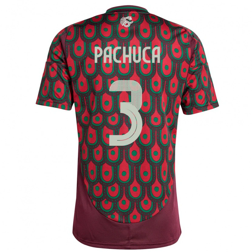 Danxen Men Mexico José Pachuca #3 Maroon Home Jersey 24-26 T-Shirt