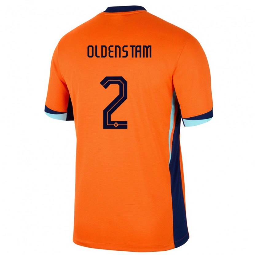 Danxen Men Netherlands Lyfe Oldenstam #2 Orange Home Jersey 24-26 T-Shirt