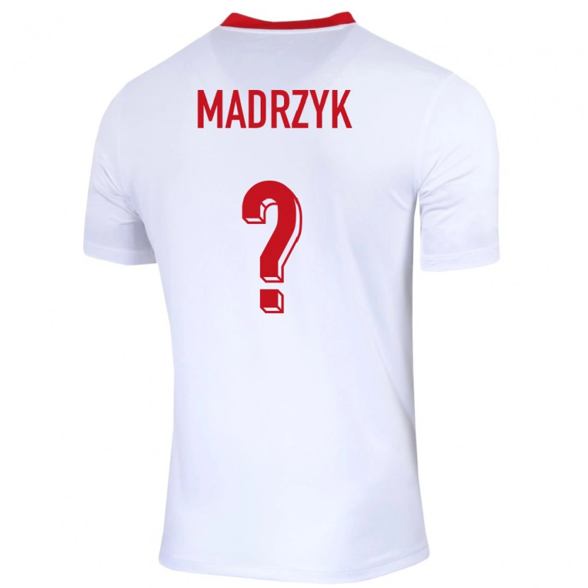 Danxen Men Poland Jakub Madrzyk #0 White Home Jersey 24-26 T-Shirt