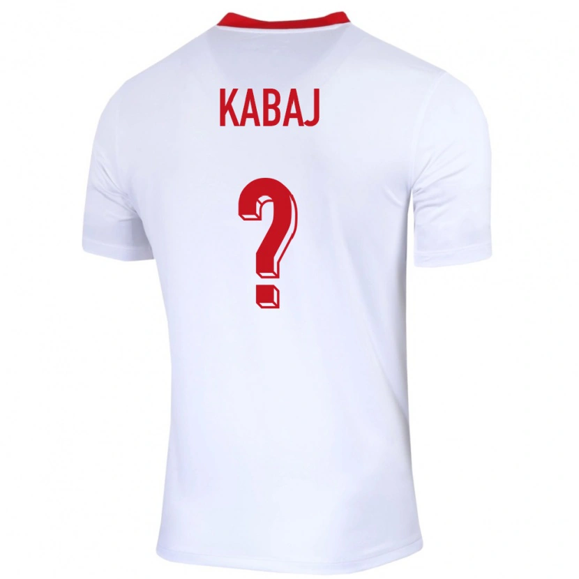 Danxen Men Poland Lukasz Kabaj #0 White Home Jersey 24-26 T-Shirt