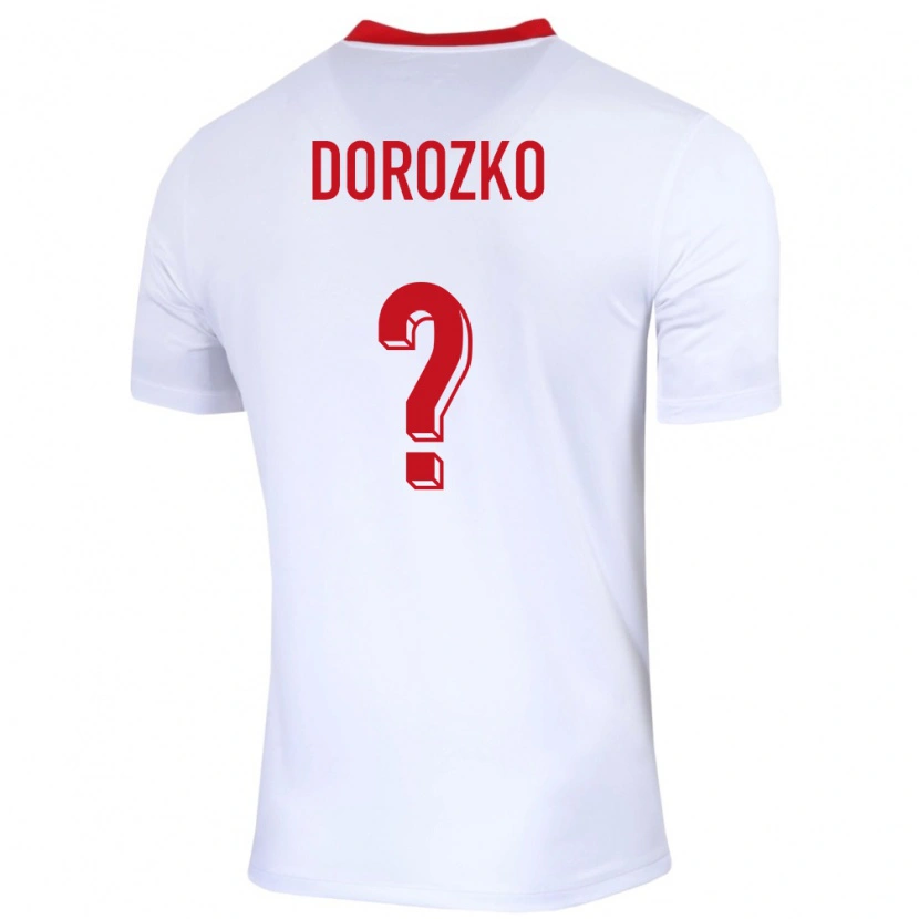 Danxen Men Poland Jan Dorozko #0 White Home Jersey 24-26 T-Shirt