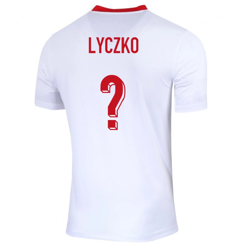 Danxen Men Poland Szymon Lyczko #0 White Home Jersey 24-26 T-Shirt