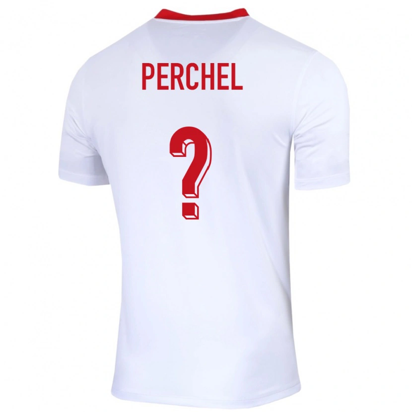 Danxen Men Poland Michal Perchel #0 White Home Jersey 24-26 T-Shirt