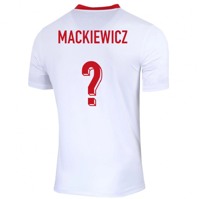 Danxen Men Poland Patryk Mackiewicz #0 White Home Jersey 24-26 T-Shirt