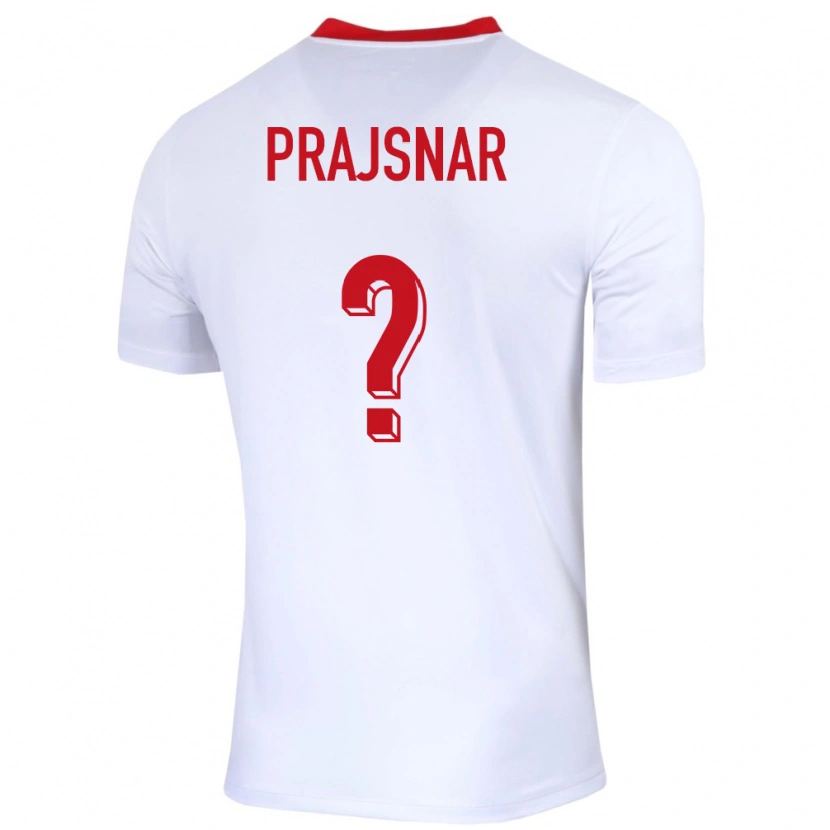 Danxen Men Poland Patryk Prajsnar #0 White Home Jersey 24-26 T-Shirt