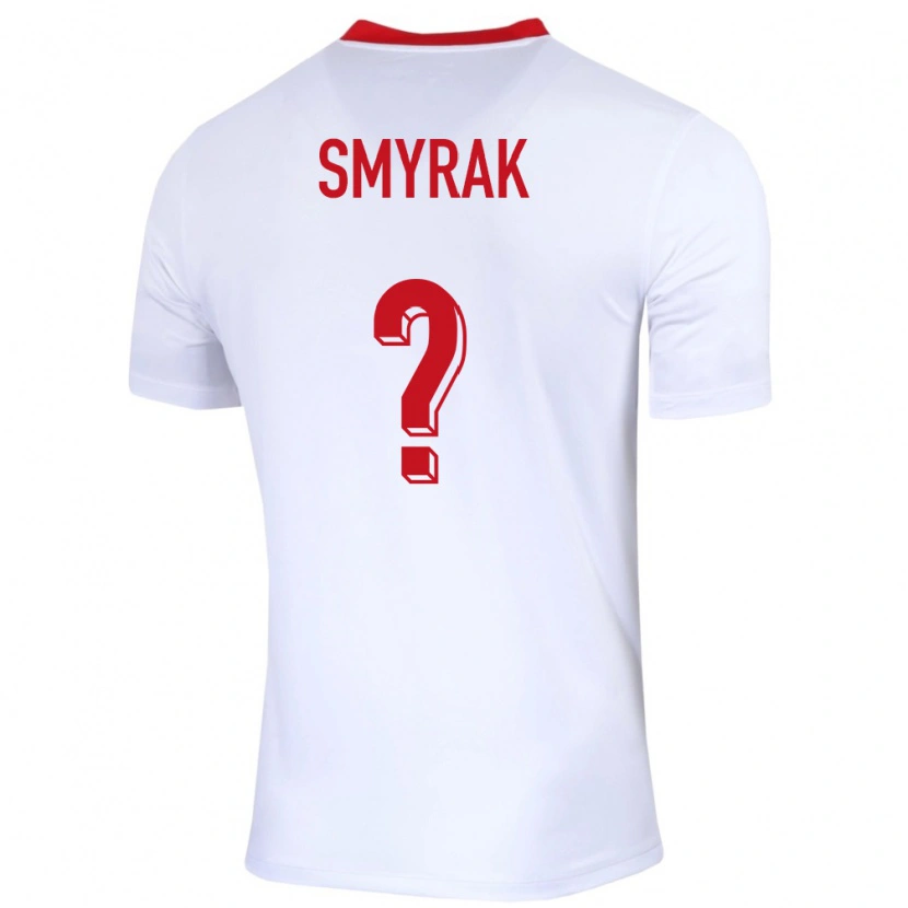 Danxen Men Poland Hubert Smyrak #0 White Home Jersey 24-26 T-Shirt